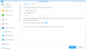 synology ssh